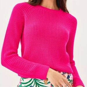 NWT Lilly Pulitzer Belgrave Parigi Pink Sweater